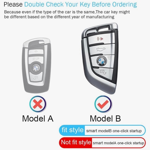 🦋 NEW BMW Pink Leather BMW Key Fob Cover Keychain Case. - Picture 3 of 5